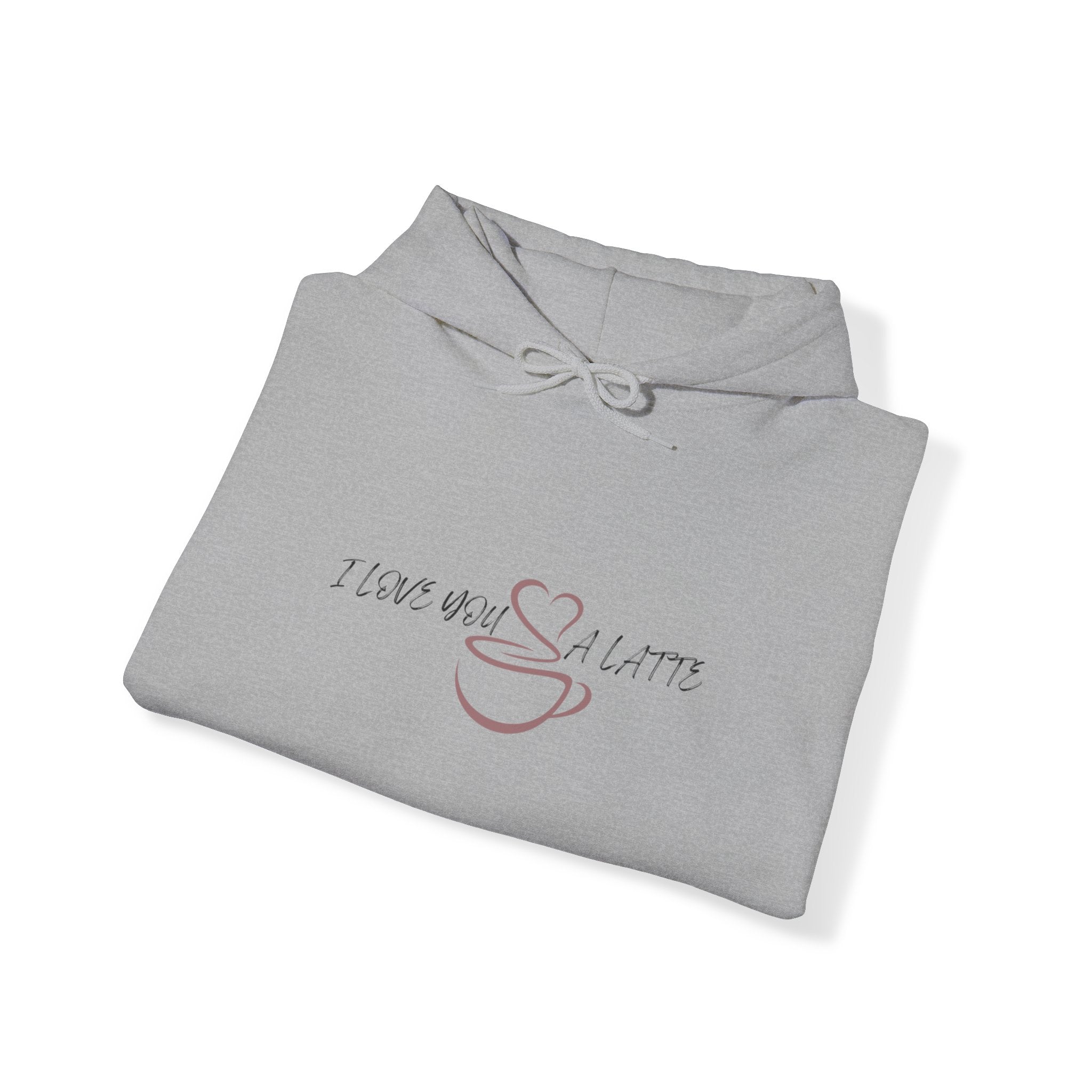 I Love You A Latte - Unisex Heavy Blend™ Hooded Sweatshirt