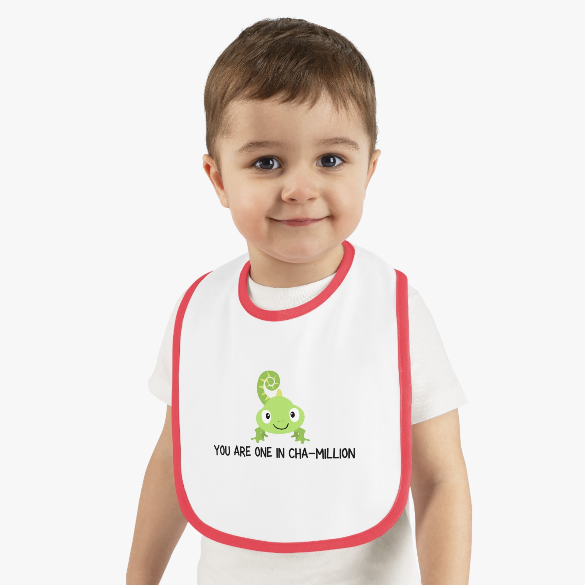 One in Chamillion - Baby Contrast Trim Jersey Bib