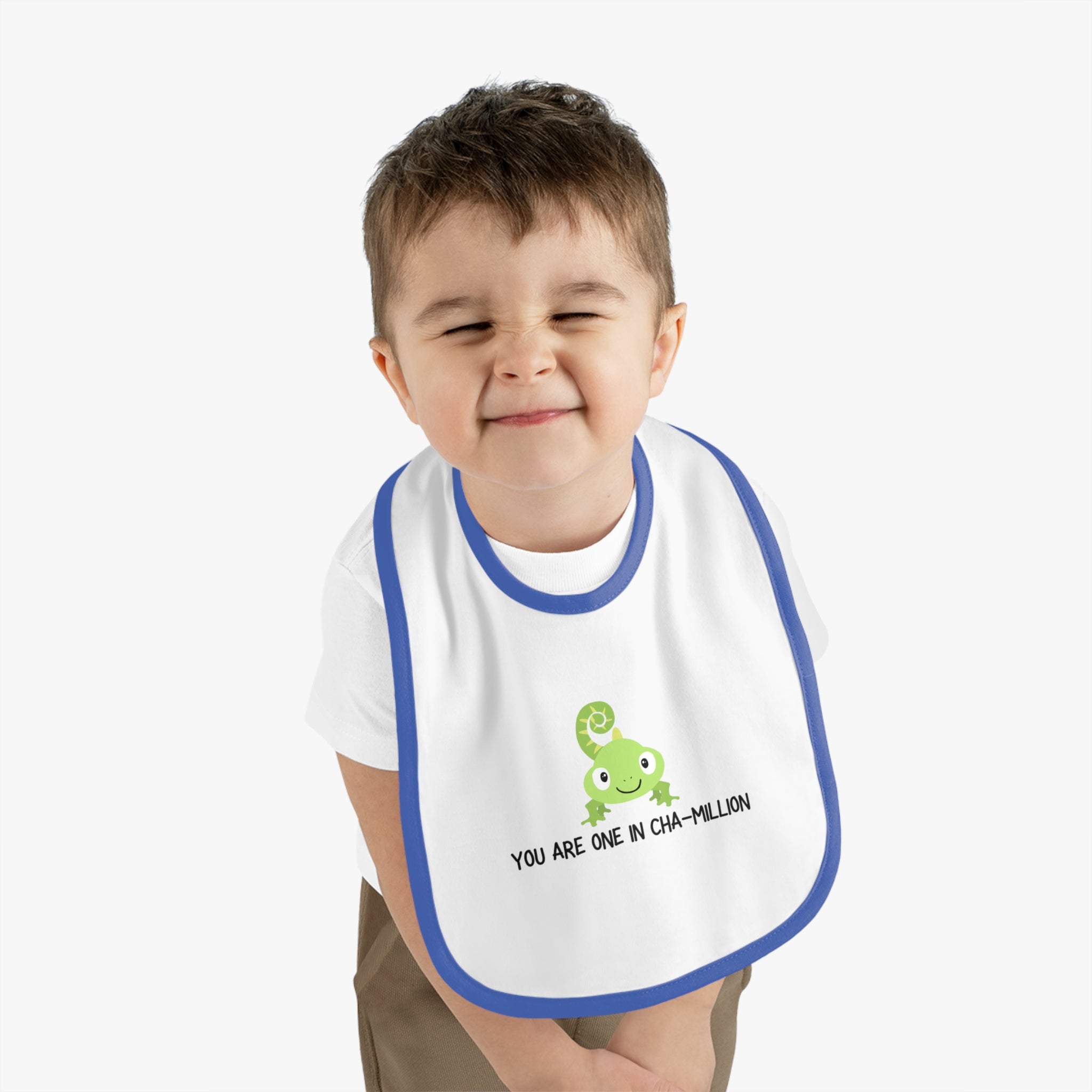 One in Chamillion - Baby Contrast Trim Jersey Bib