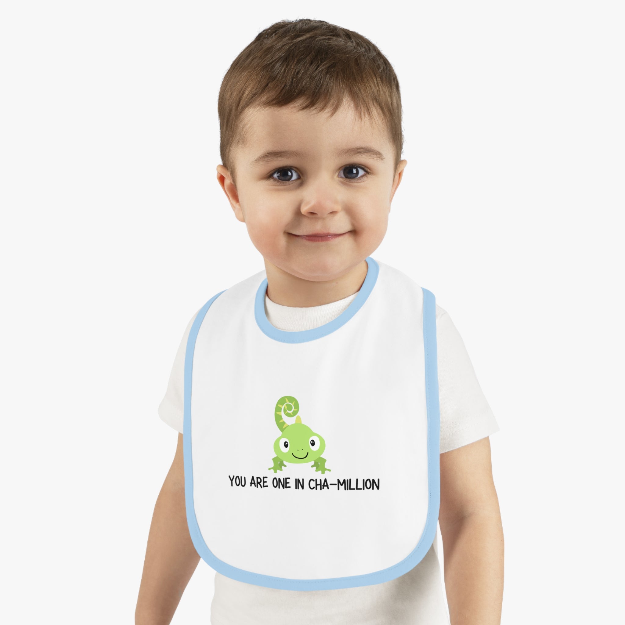 One in Chamillion - Baby Contrast Trim Jersey Bib