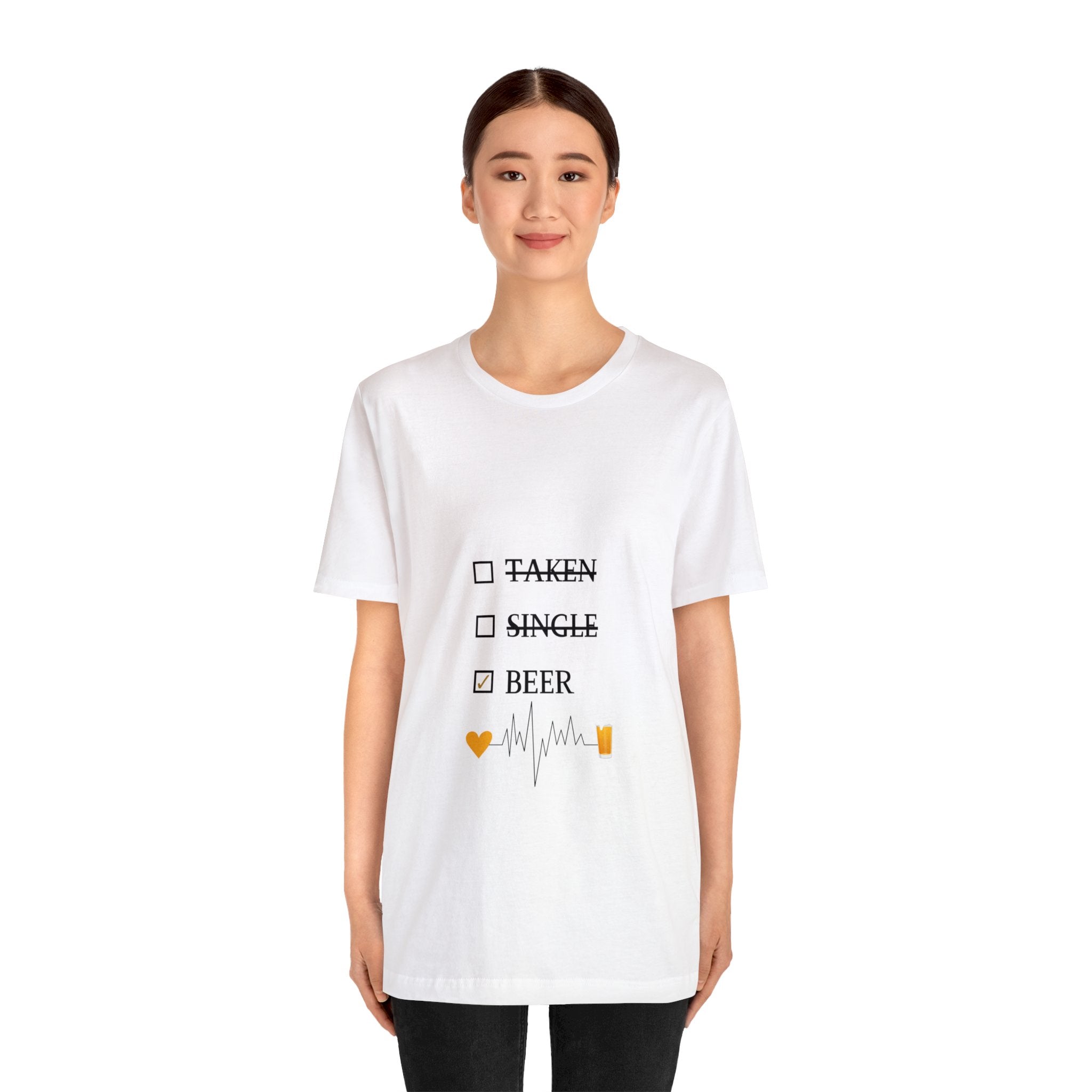 Taken Single Beer - Unisex Jersey Short Sleeve Tee