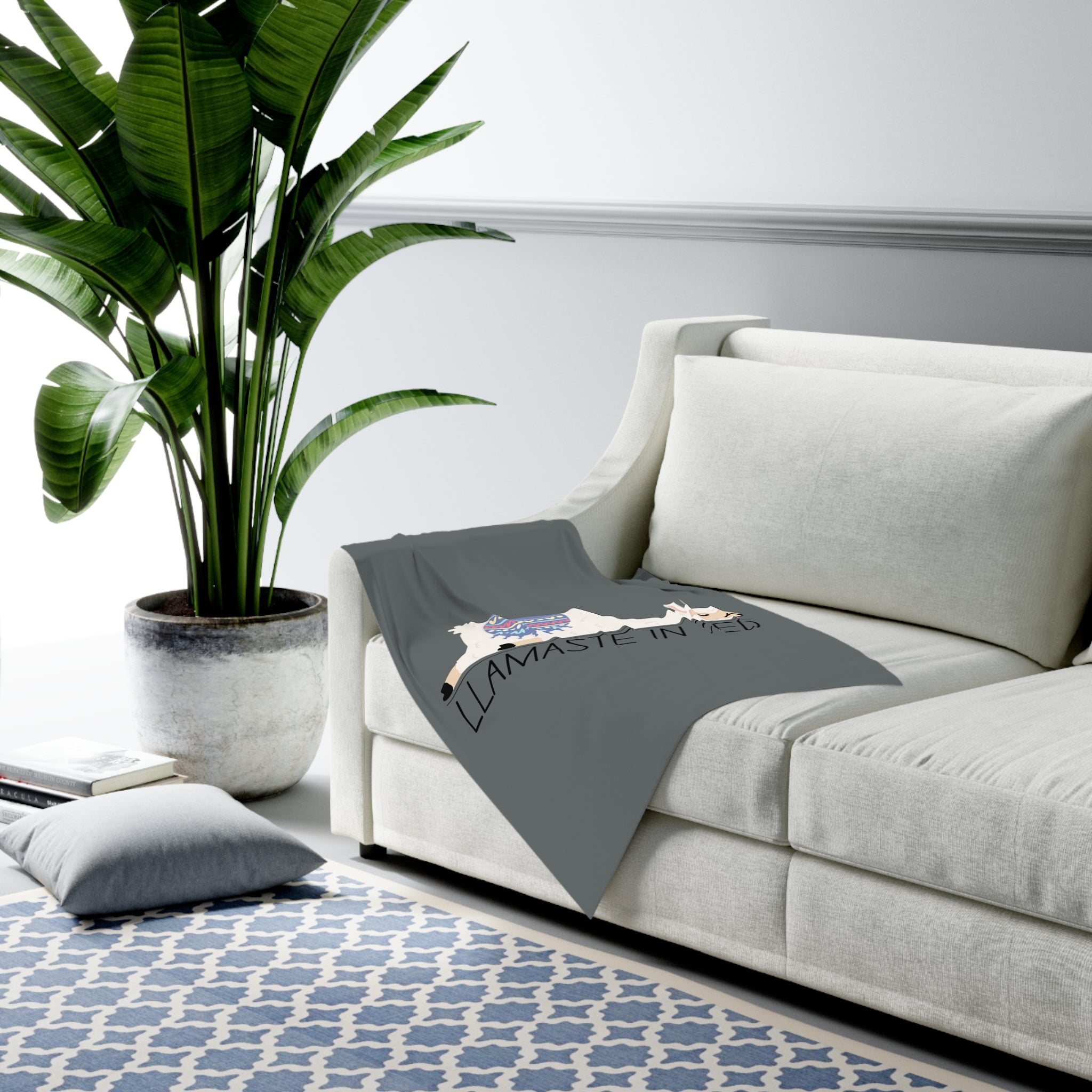 Llama stay in bed - Baby Swaddle Blanket