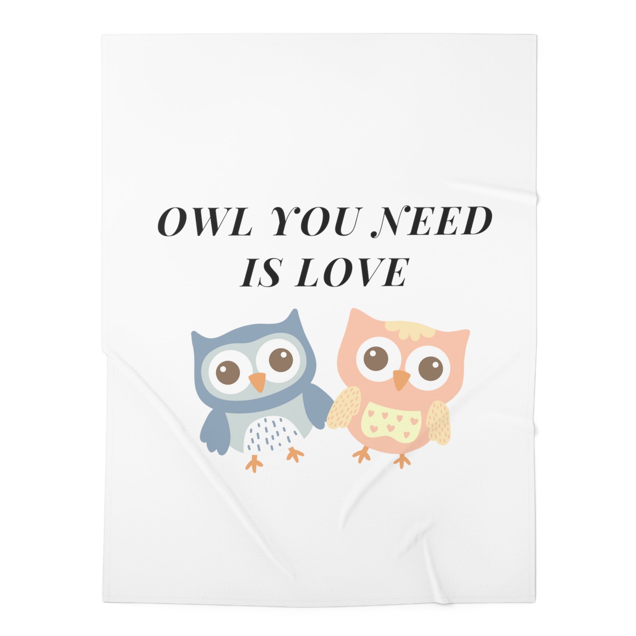 Owl you need is love - Baby Swaddle Blanket