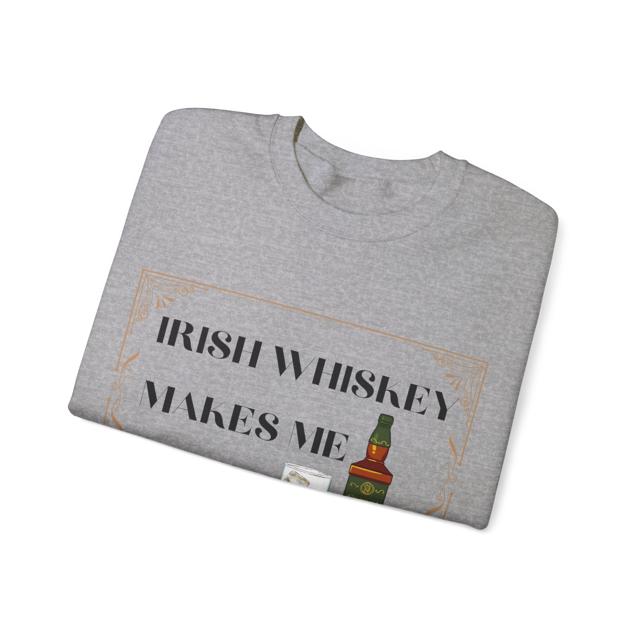 Irish Whisky Makes Me Frisky - Unisex Heavy Blend™ Crewneck Sweatshirt