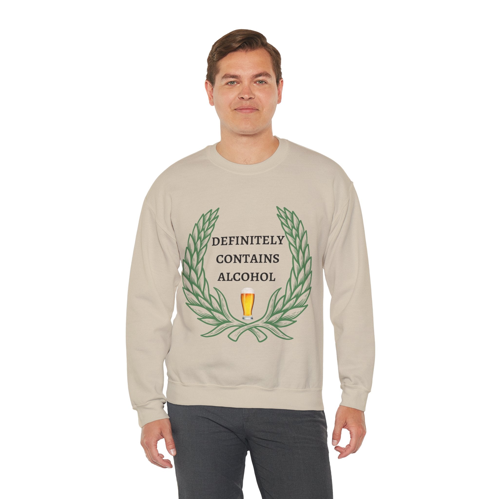 Definitely Contains Alcohol - Unisex Heavy Blend™ Crewneck Sweatshirt