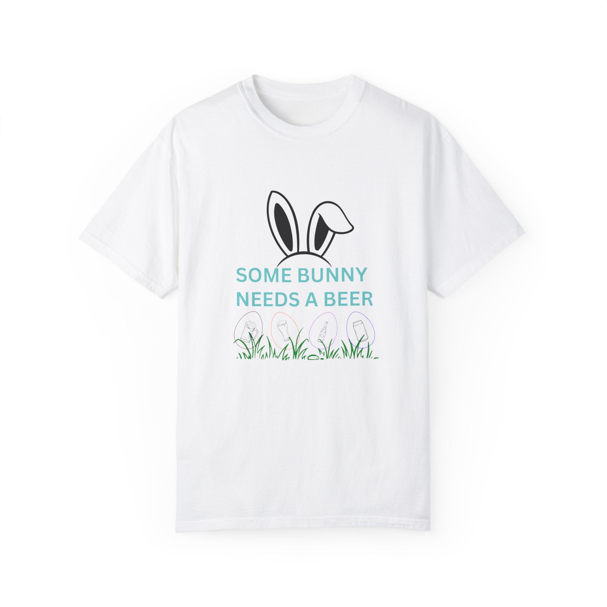 Some Bunny Needs A Beer - Unisex Garment-Dyed T-shirt
