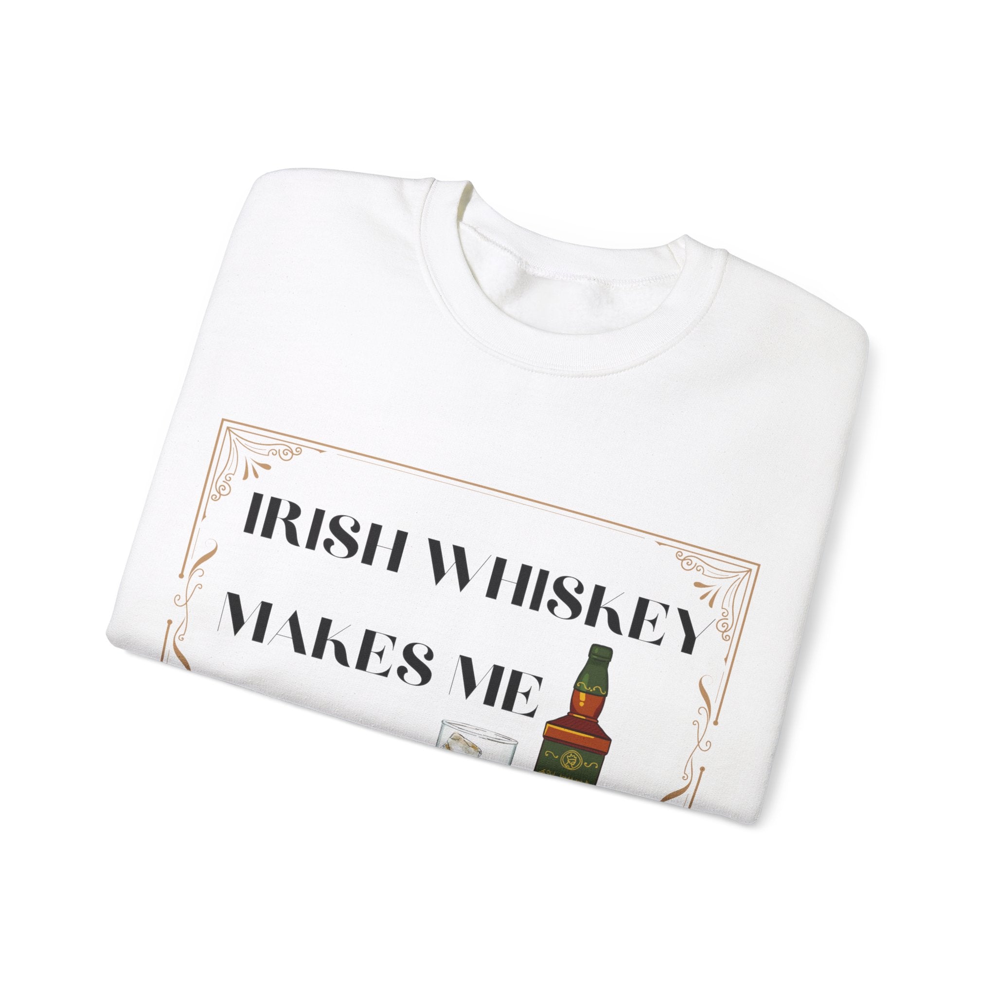 Irish Whisky Makes Me Frisky - Unisex Heavy Blend™ Crewneck Sweatshirt