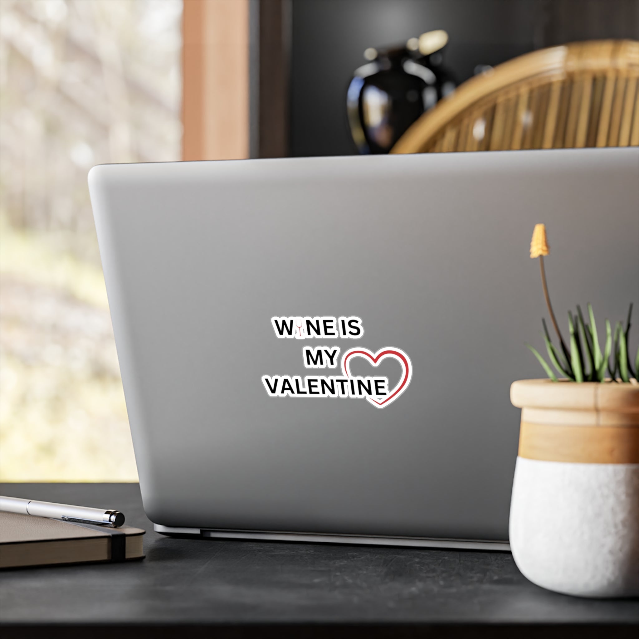 Wine Is My Valentine - Kiss-Cut Vinyl Decals
