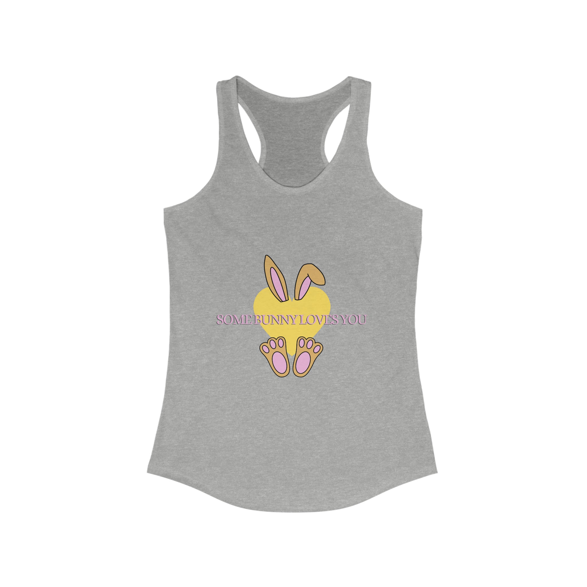 Some bunny Loves You - Women's Ideal Racerback Tank