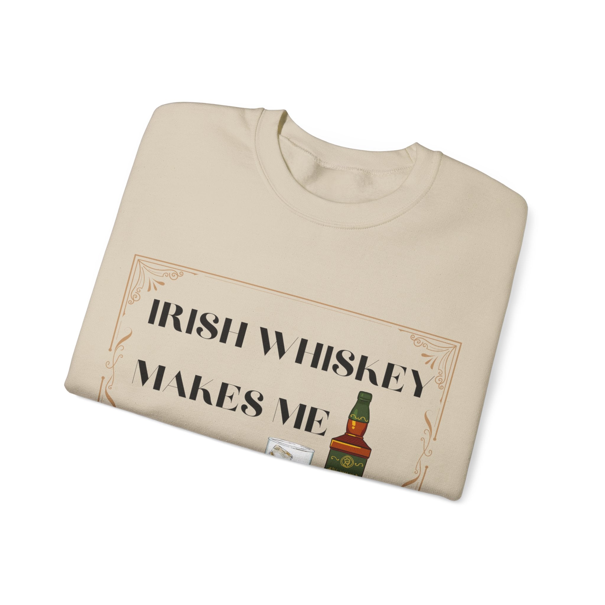 Irish Whisky Makes Me Frisky - Unisex Heavy Blend™ Crewneck Sweatshirt