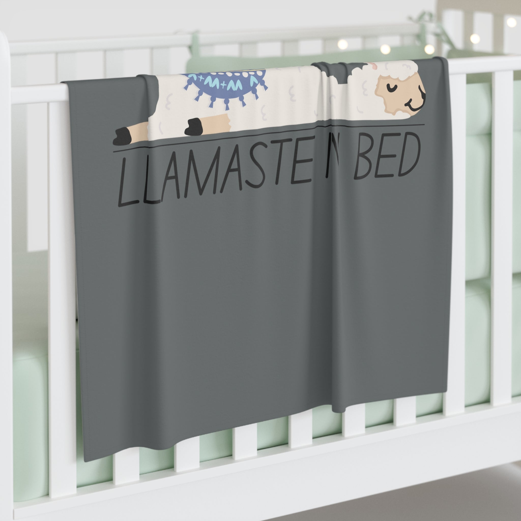 Llama stay in bed - Baby Swaddle Blanket