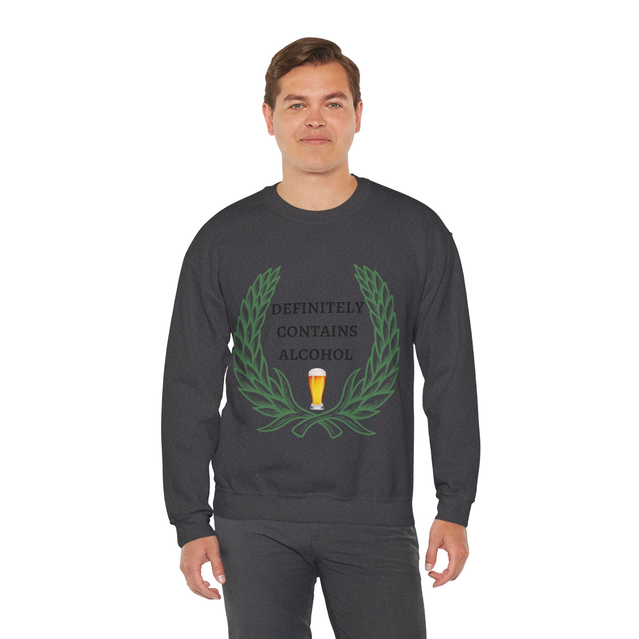 Definitely Contains Alcohol - Unisex Heavy Blend™ Crewneck Sweatshirt