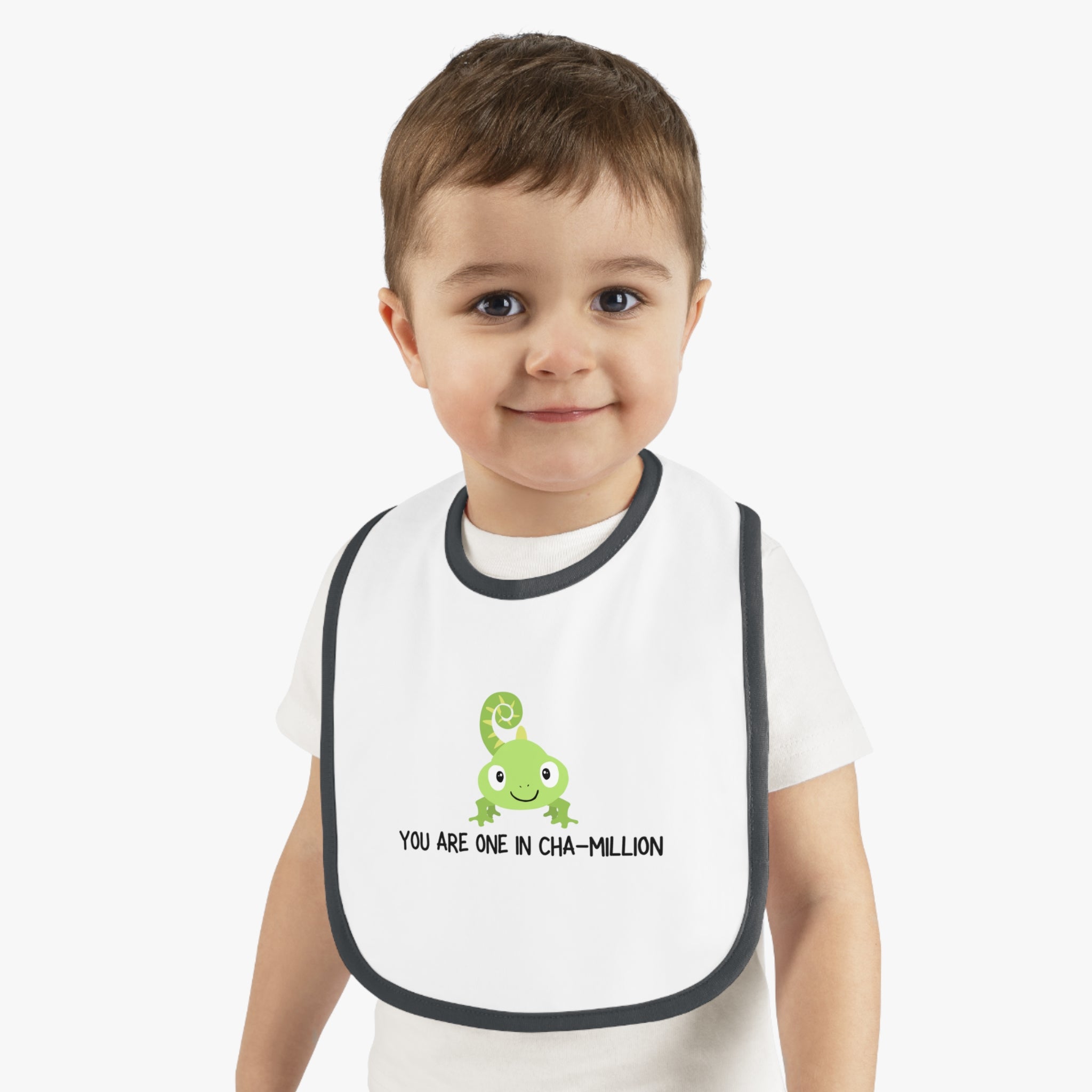 One in Chamillion - Baby Contrast Trim Jersey Bib
