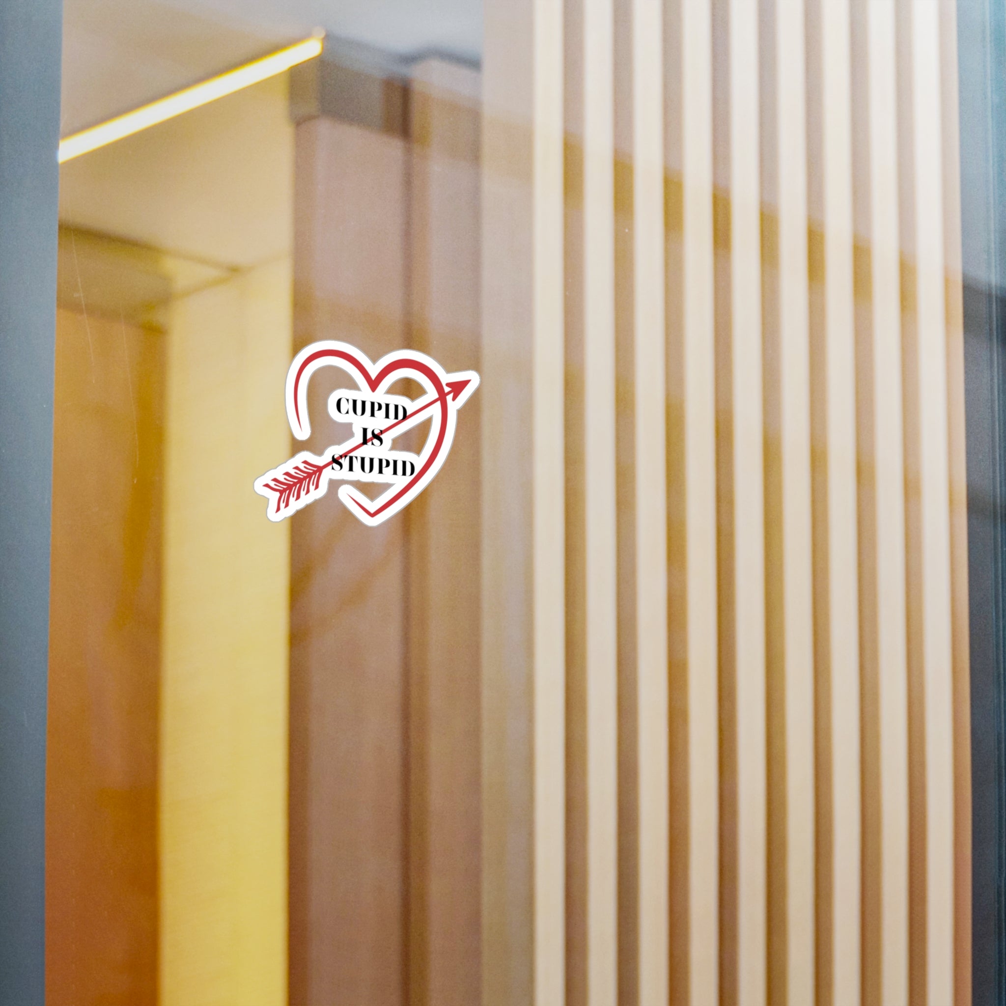 Cupid Is Stupid - Kiss-Cut Vinyl Decals