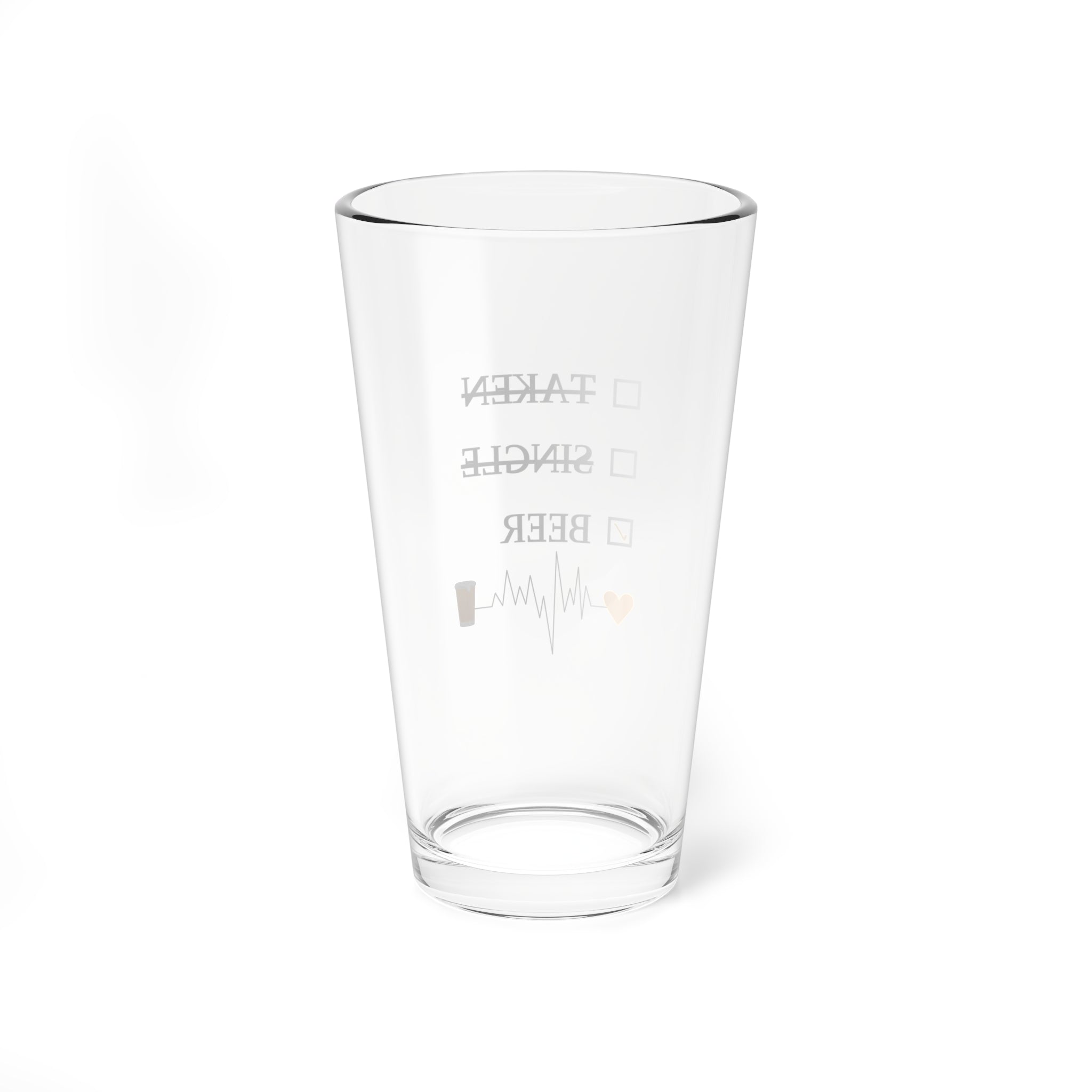Single Taken Beer - Mixing Glass, 16oz