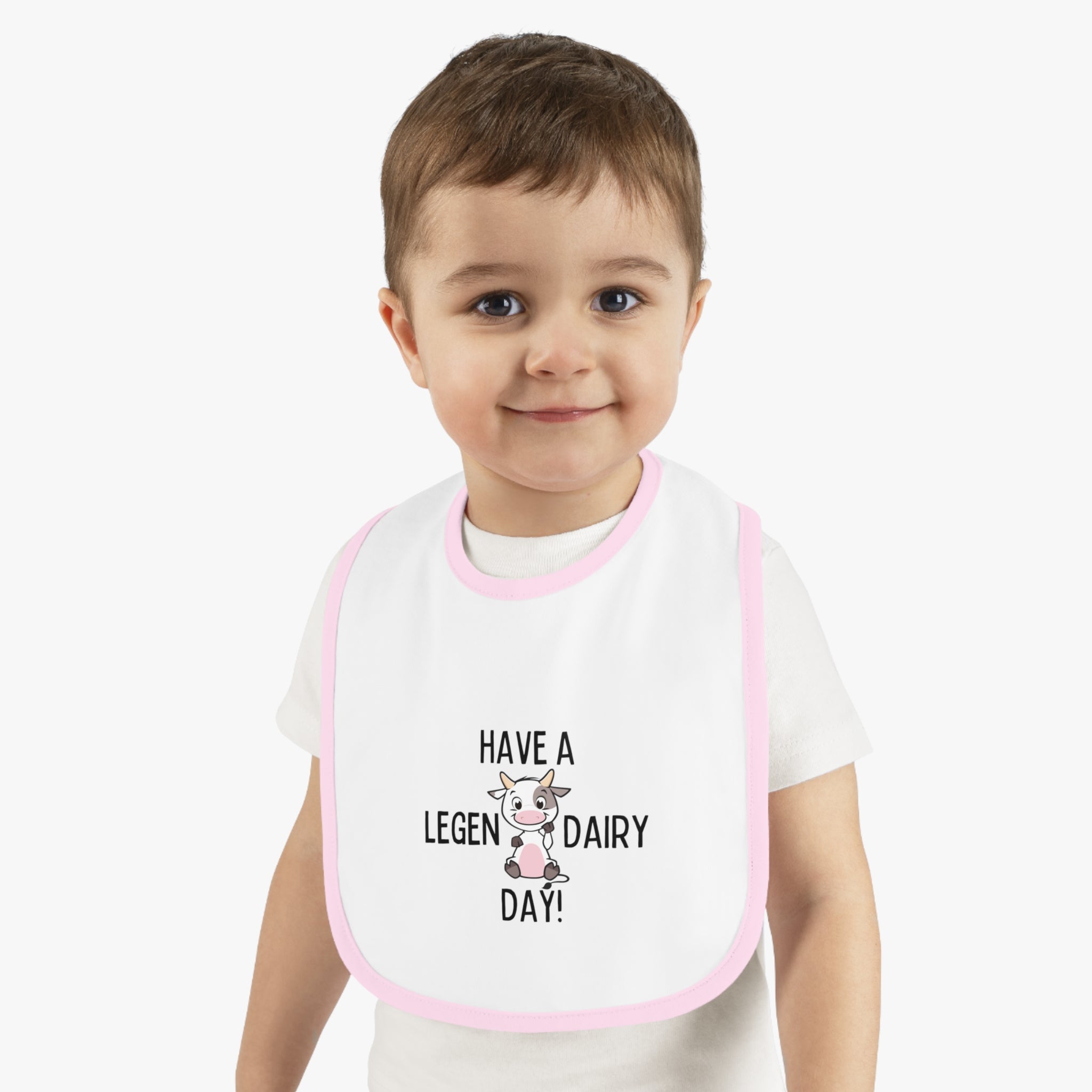 Legen-Dairy - Baby Contrast Trim Jersey Bib
