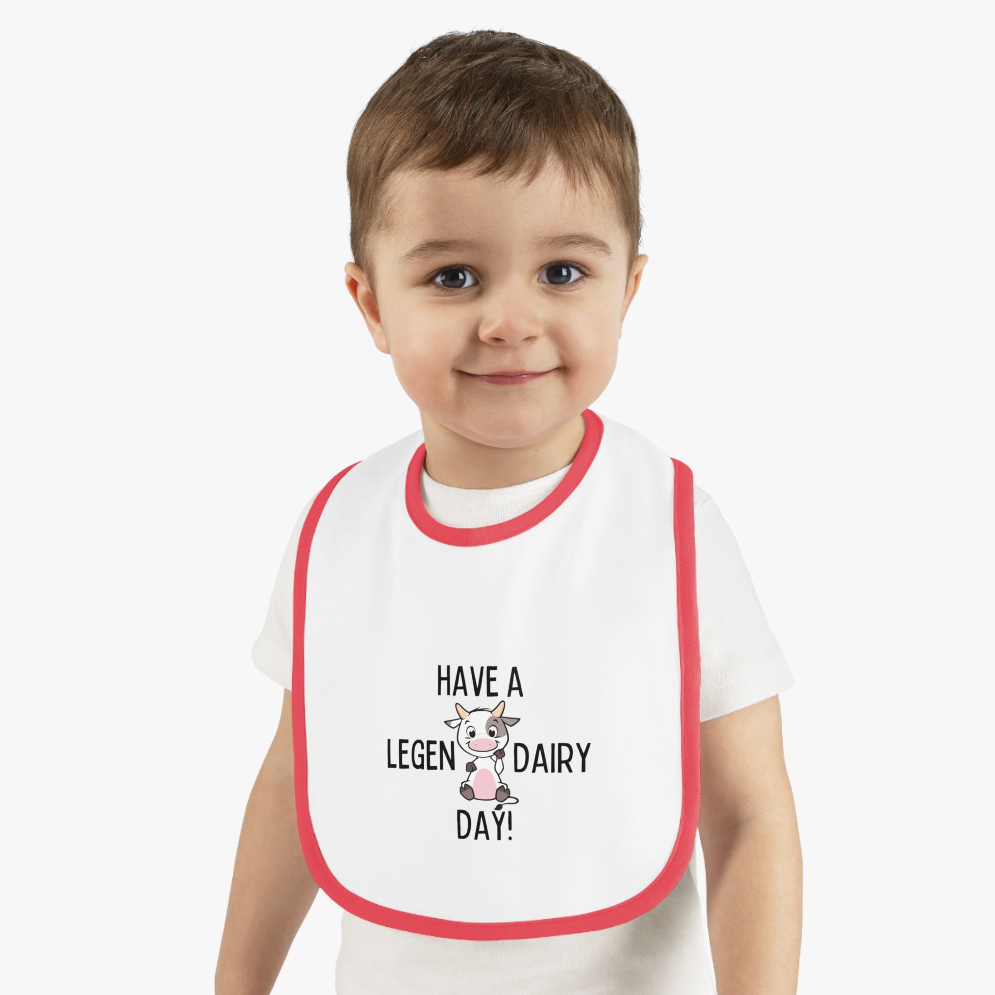Legen-Dairy - Baby Contrast Trim Jersey Bib