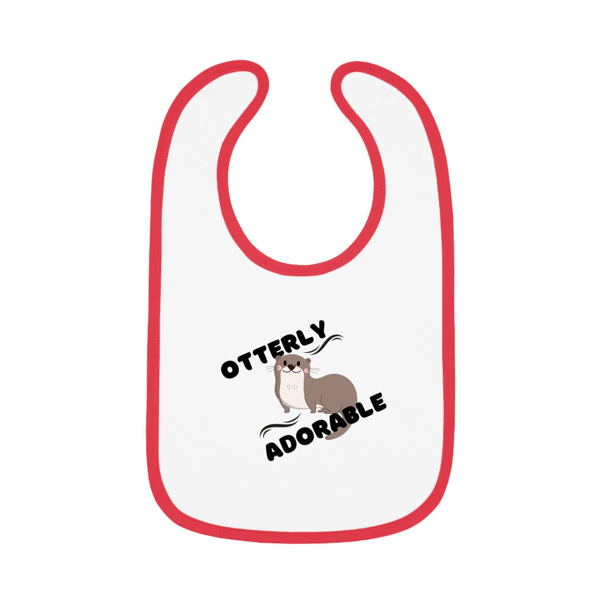 Otterly Adorable - Baby Contrast Trim Jersey Bib