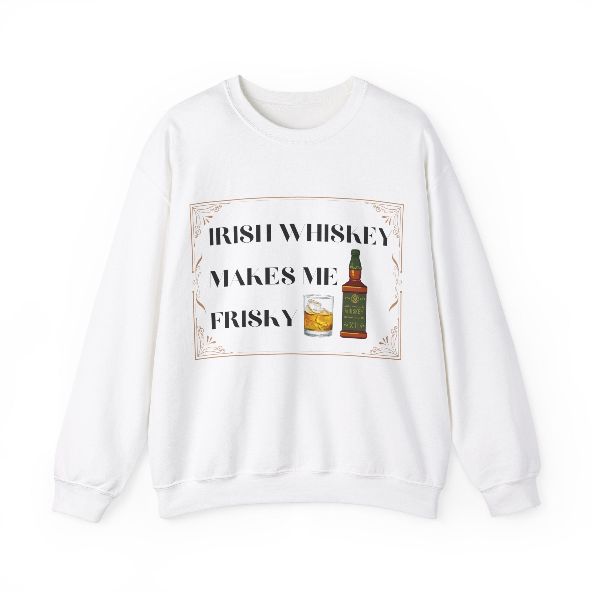 Irish Whisky Makes Me Frisky - Unisex Heavy Blend™ Crewneck Sweatshirt