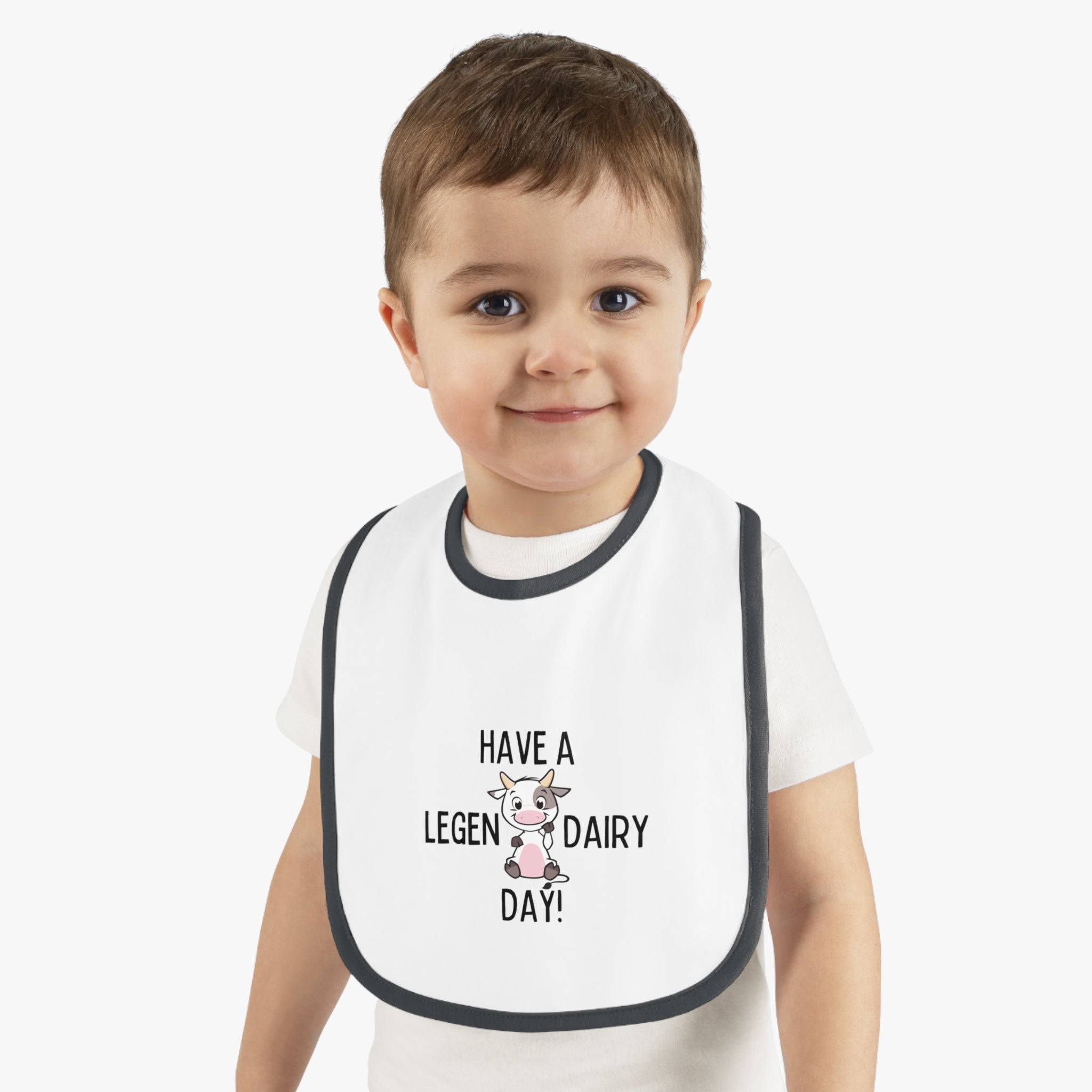 Legen-Dairy - Baby Contrast Trim Jersey Bib