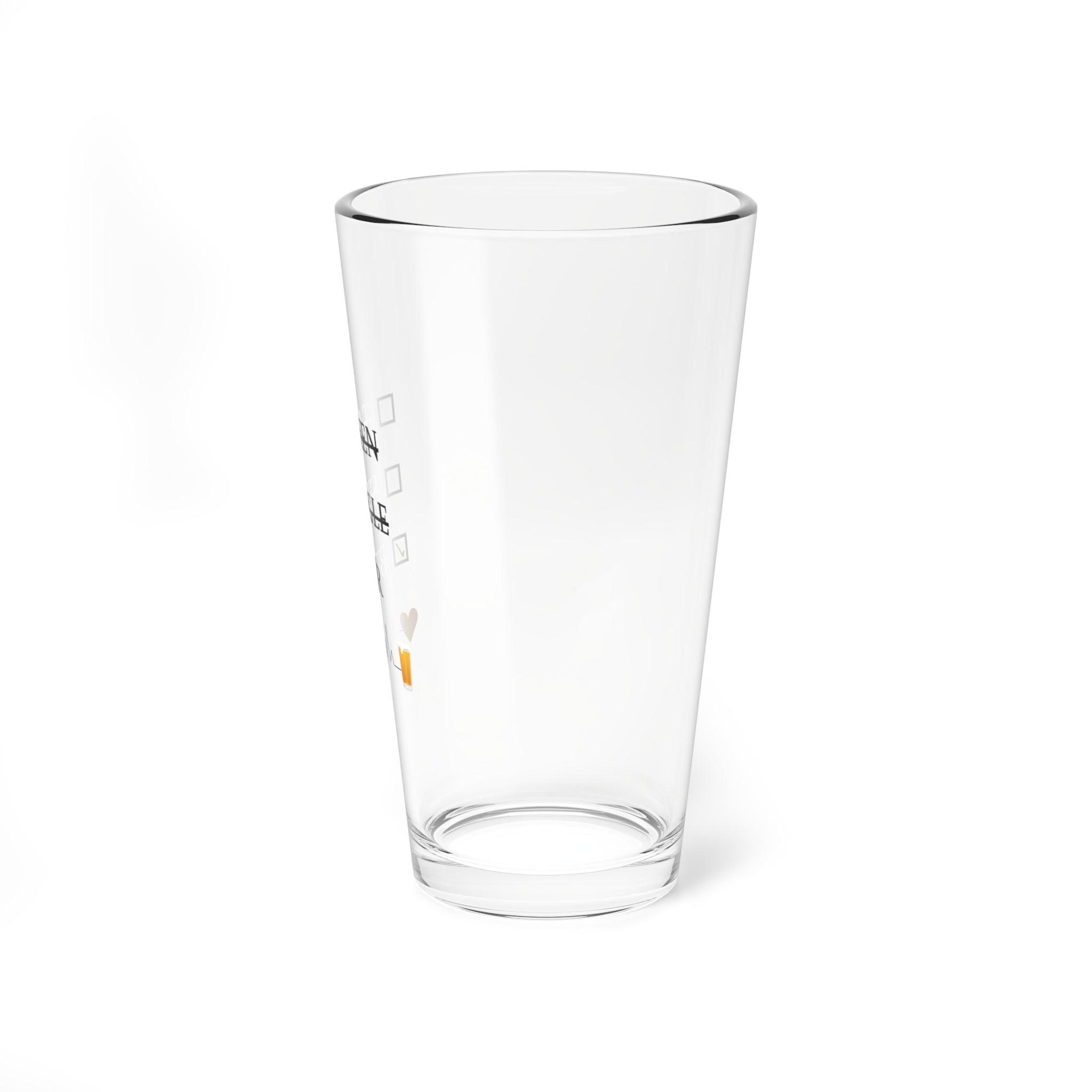 Single Taken Beer - Mixing Glass, 16oz