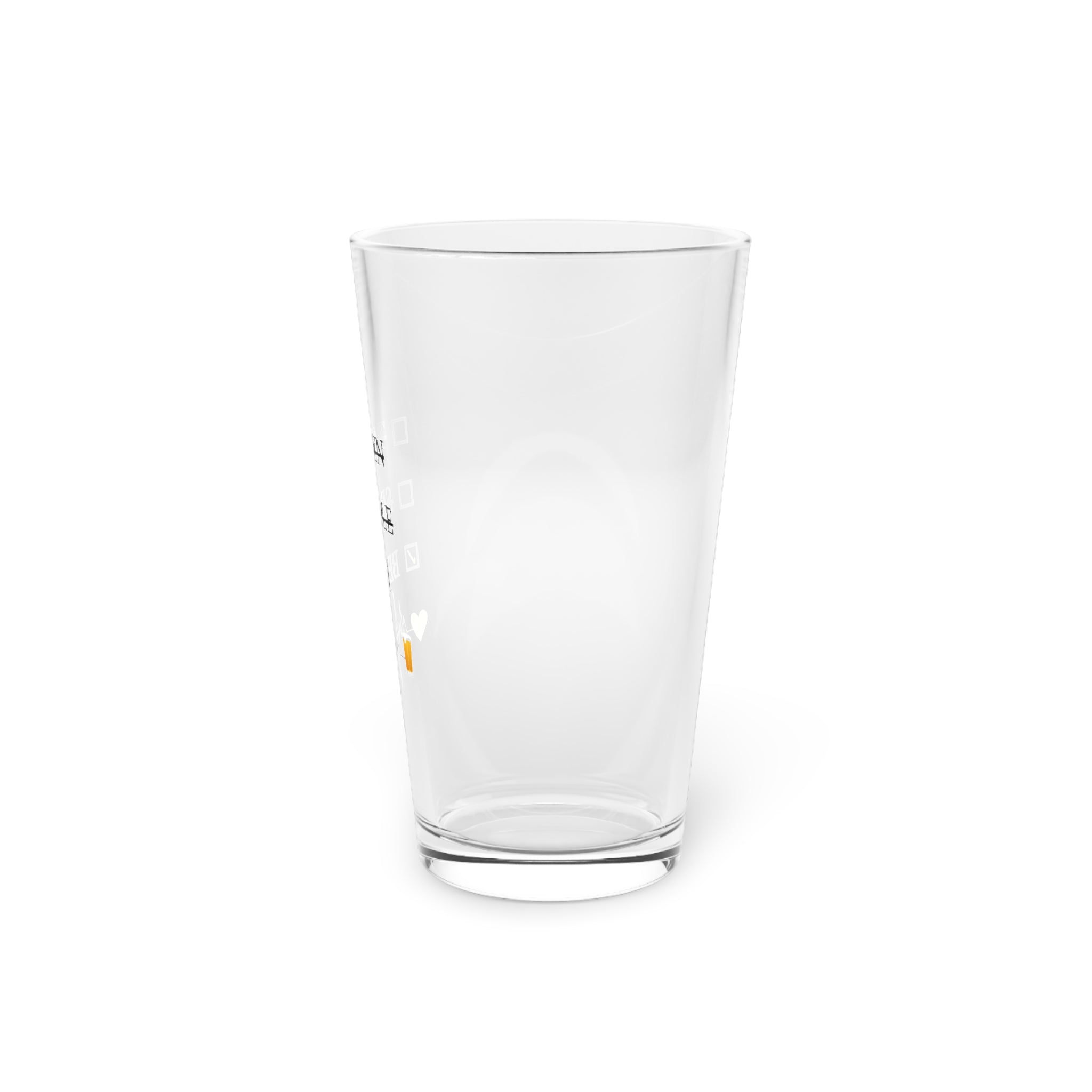 Taken Single Beer - Pint Glass, 16oz