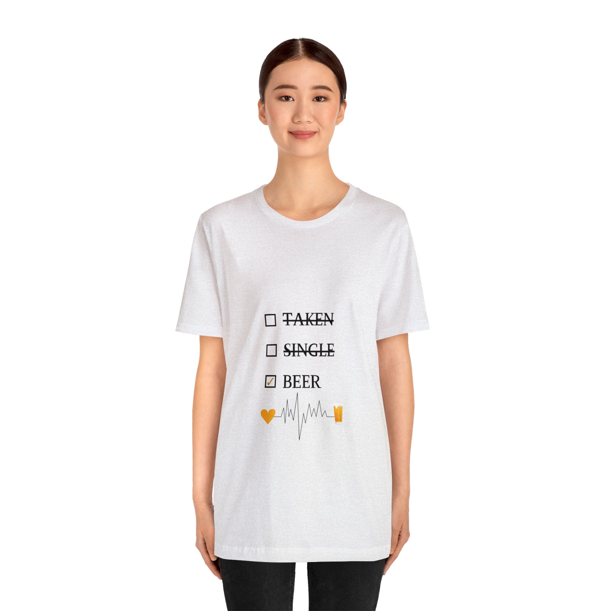 Taken Single Beer - Unisex Jersey Short Sleeve Tee