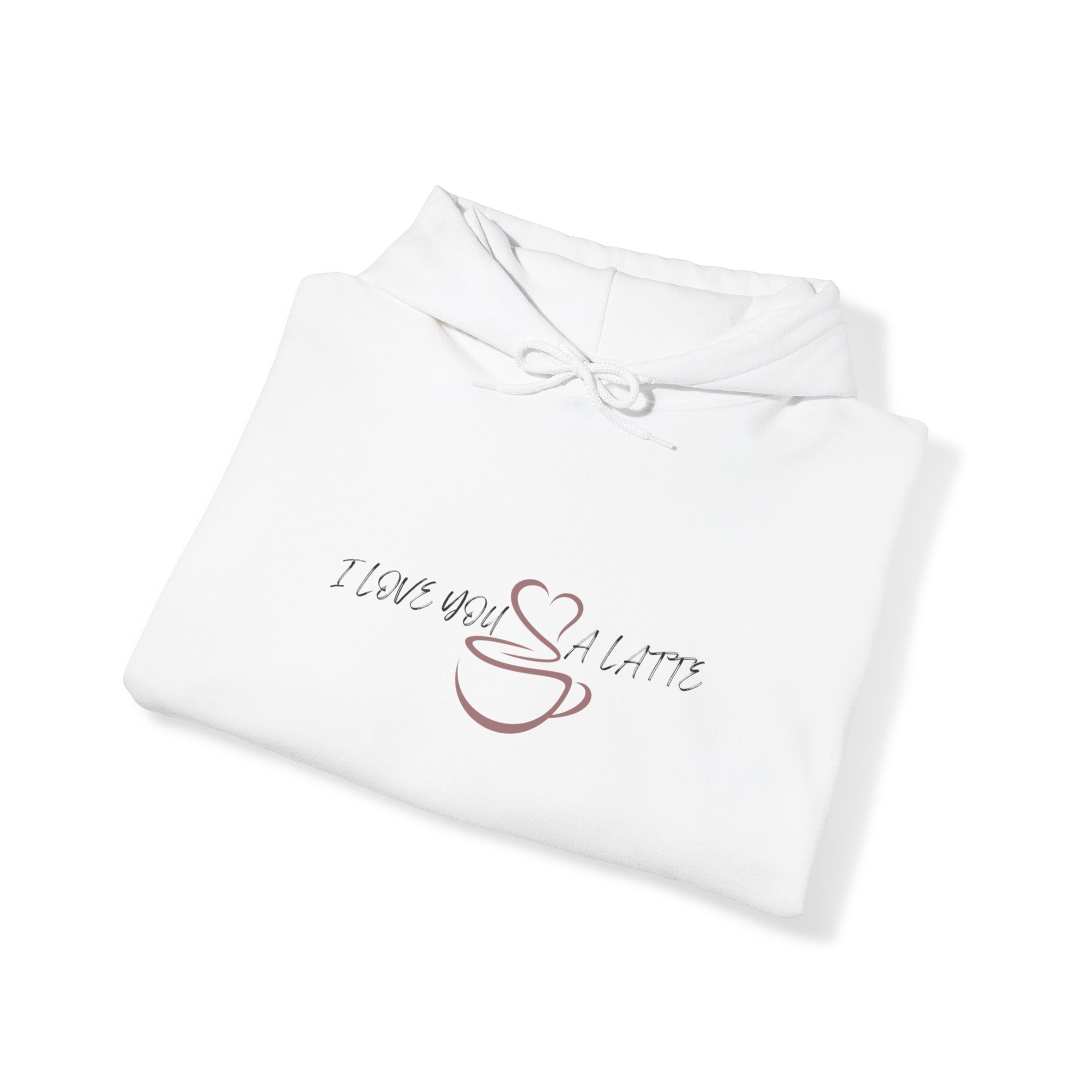 I Love You A Latte - Unisex Heavy Blend™ Hooded Sweatshirt