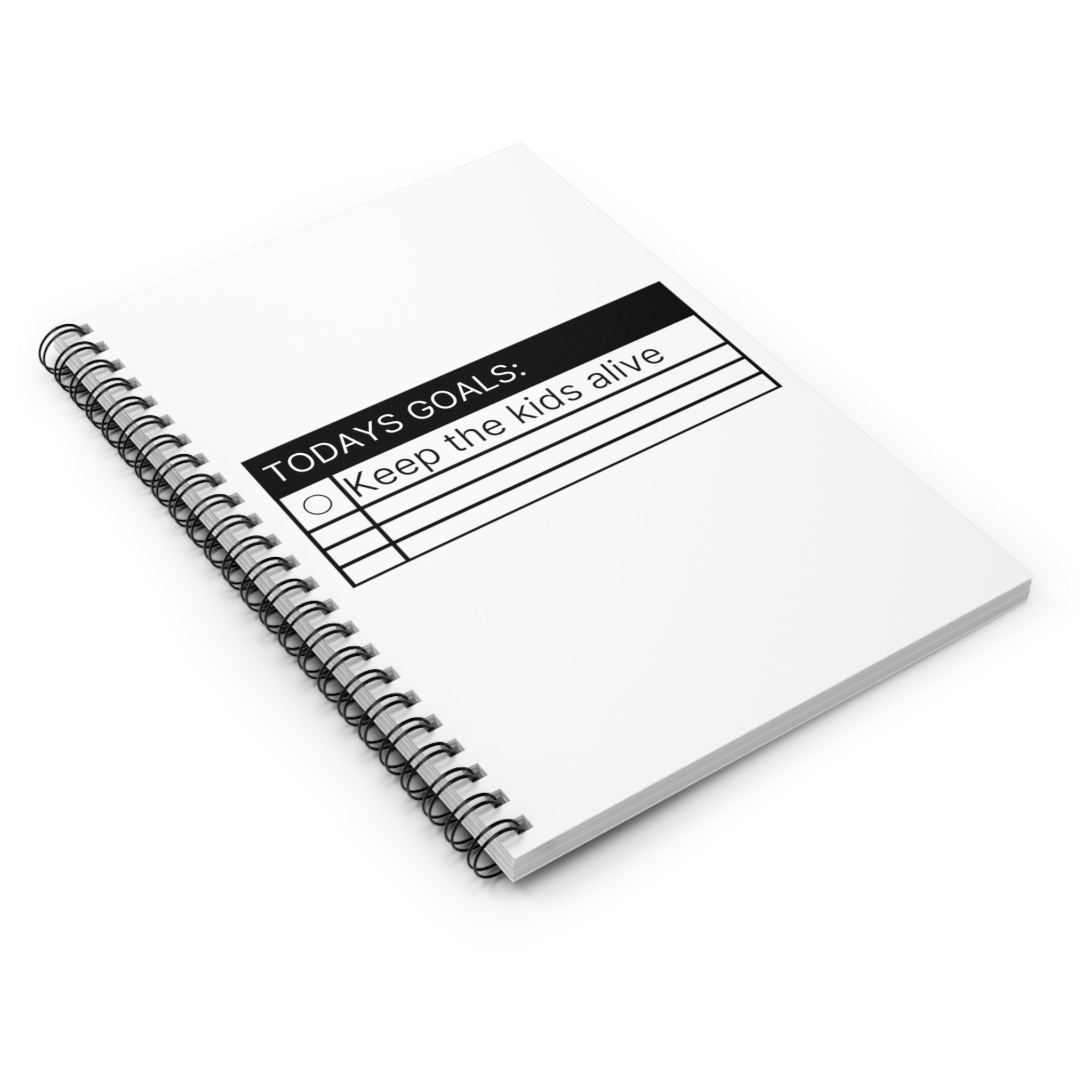 Todays goals - Spiral Notebook - Ruled Line