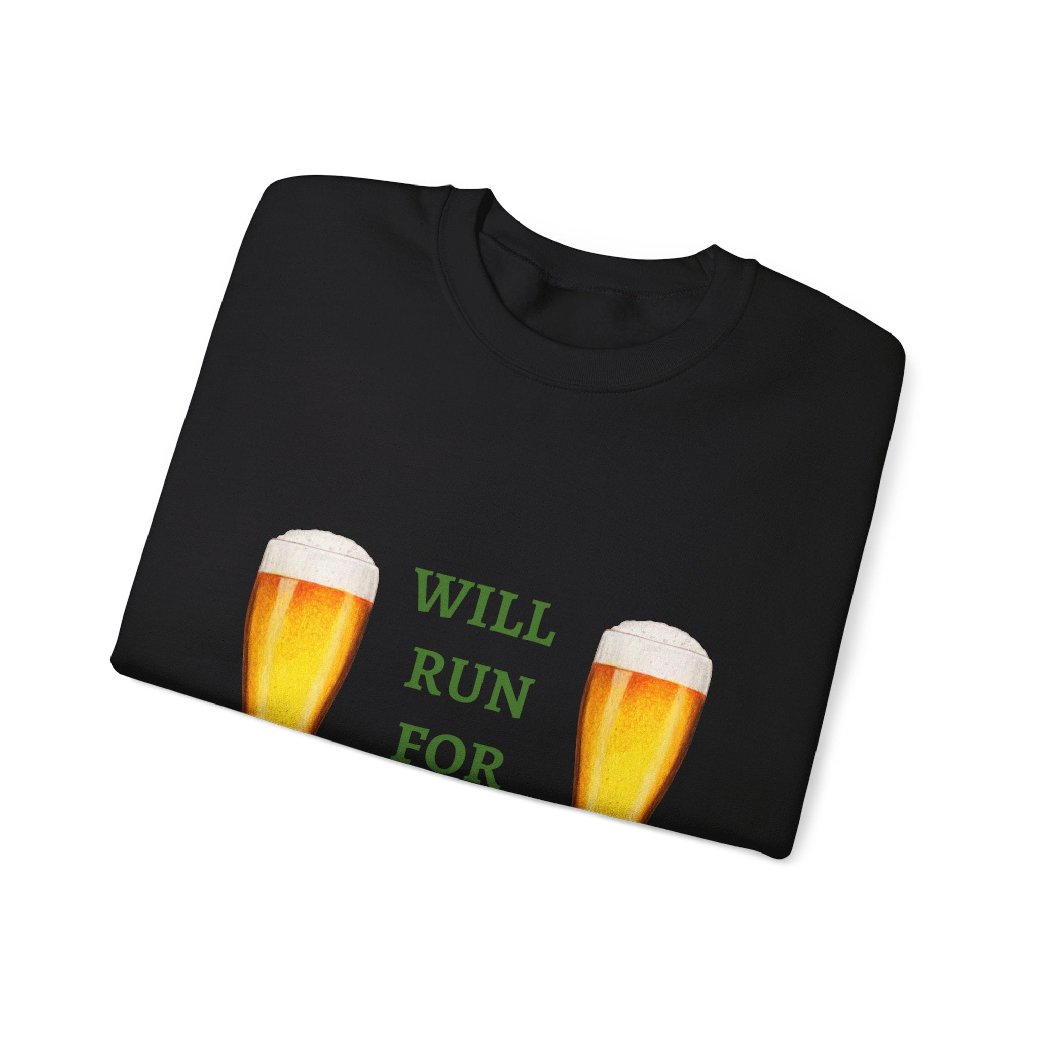 Will Run For Beer - Unisex Heavy Blend™ Crewneck Sweatshirt
