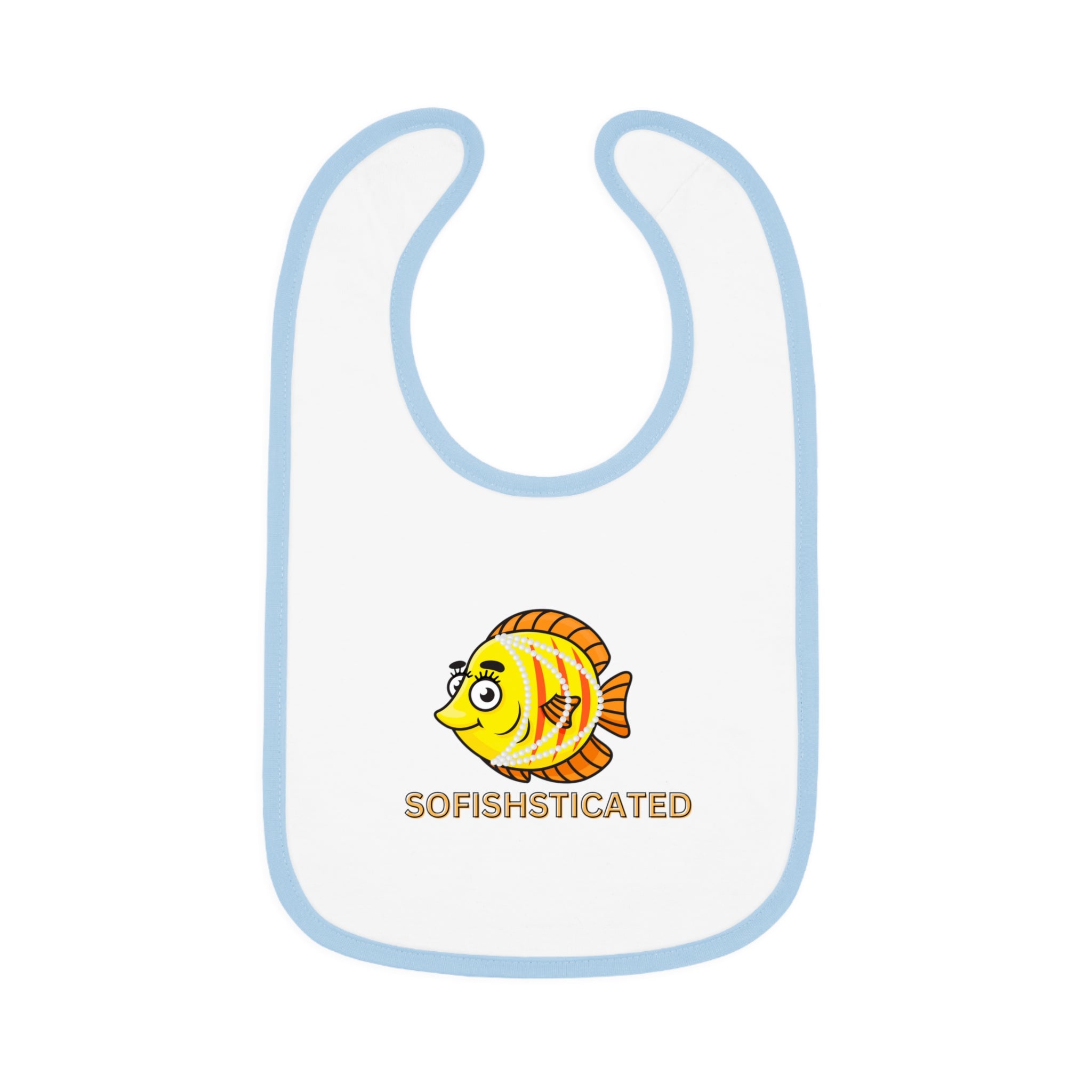 Sofishticated - Baby Contrast Trim Jersey Bib