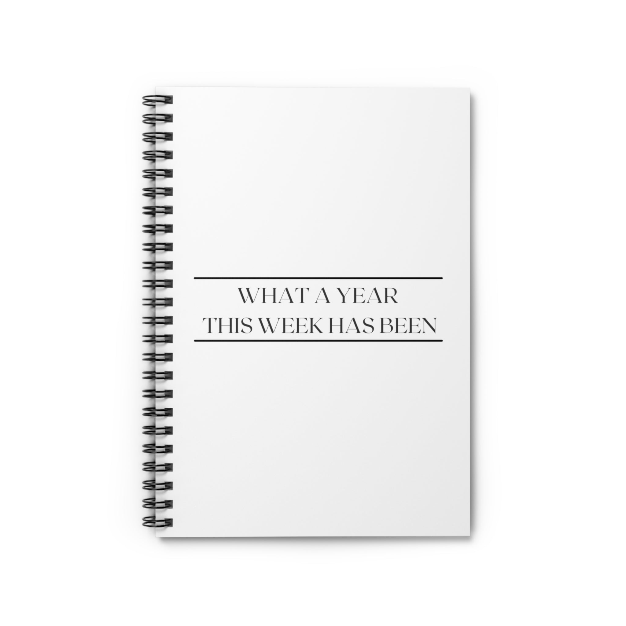 What a year this week has been - Spiral Notebook - Ruled Line