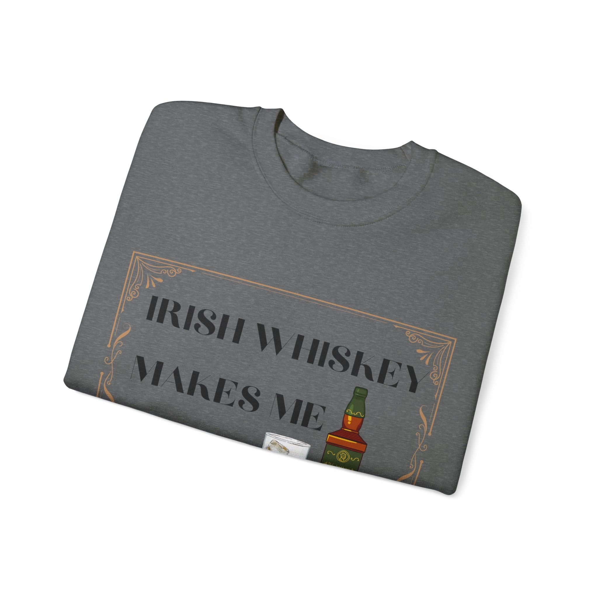 Irish Whisky Makes Me Frisky - Unisex Heavy Blend™ Crewneck Sweatshirt