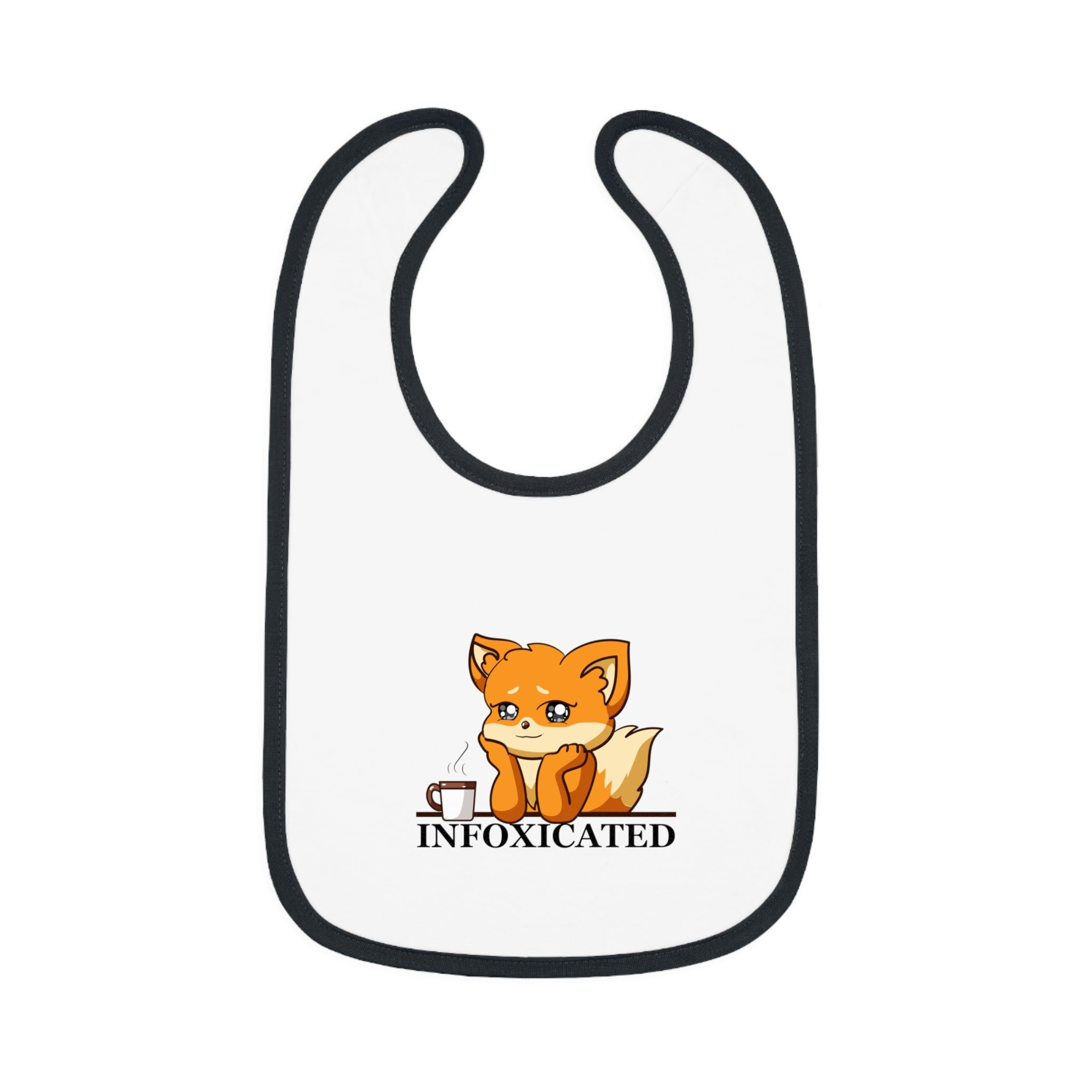 Infoxicated - Baby Contrast Trim Jersey Bib