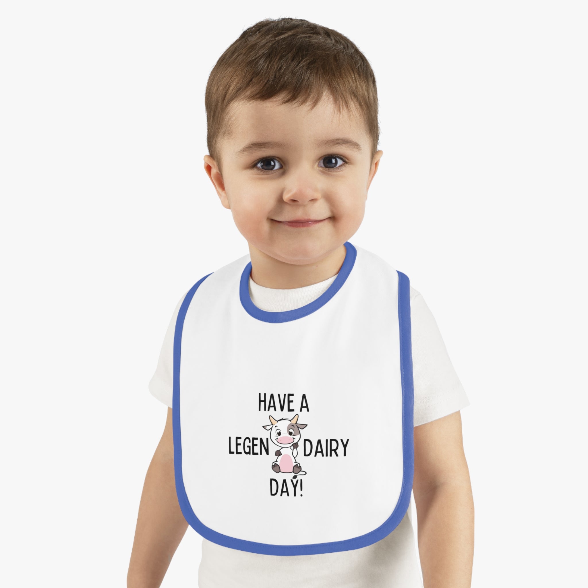 Legen-Dairy - Baby Contrast Trim Jersey Bib