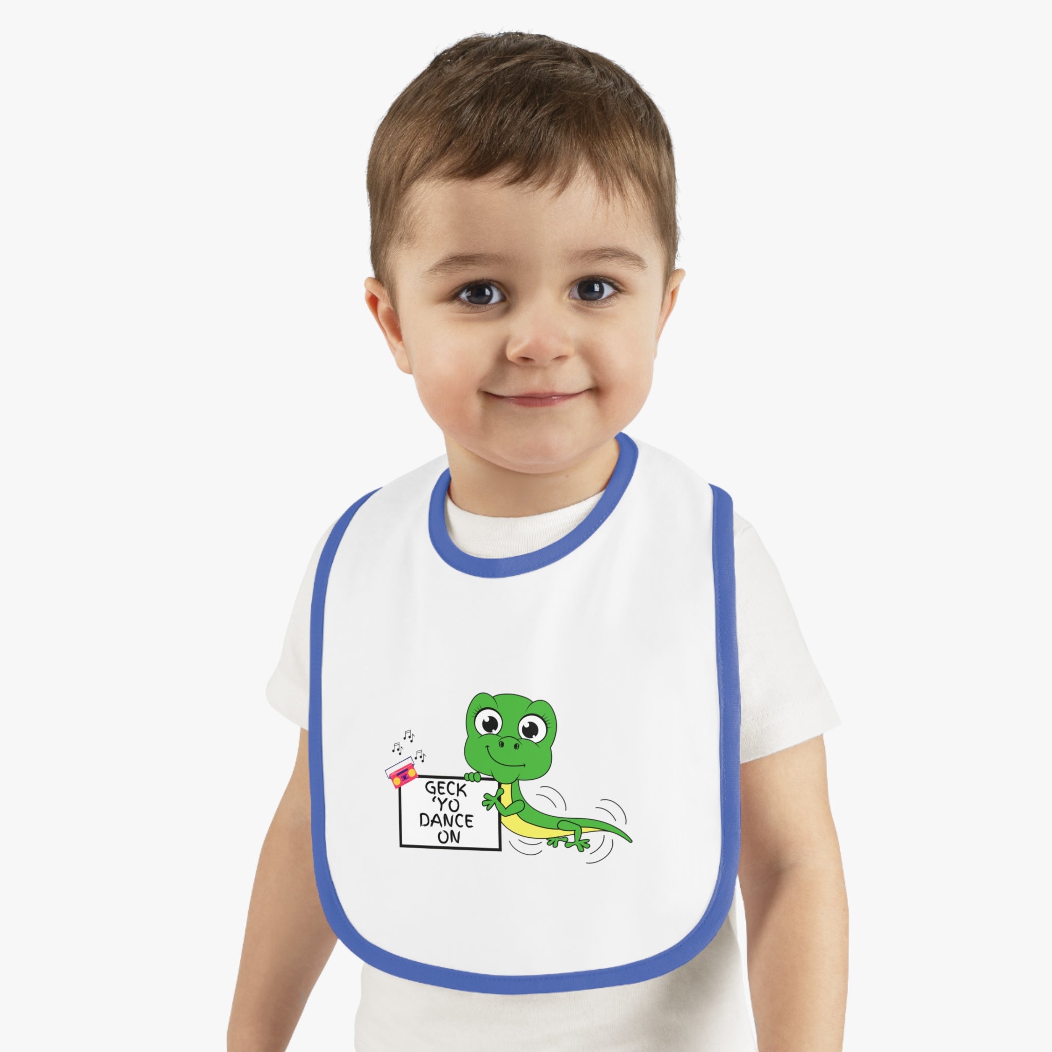 Geck Yo Dance On - Baby Contrast Trim Jersey Bib